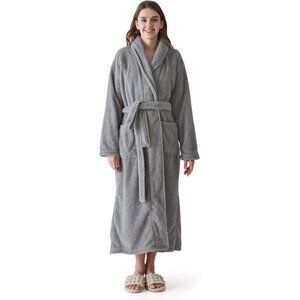 Ultra-Soft Fleece Robe for Women with Shawl Collar – Gift-Ready Luxury